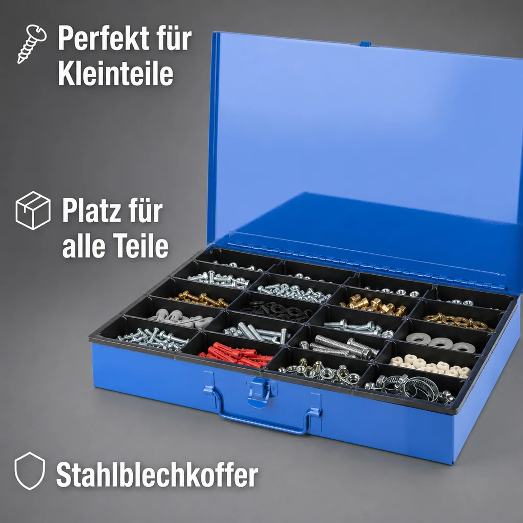 Sortimentskasten mit flexiblen Einsätzen