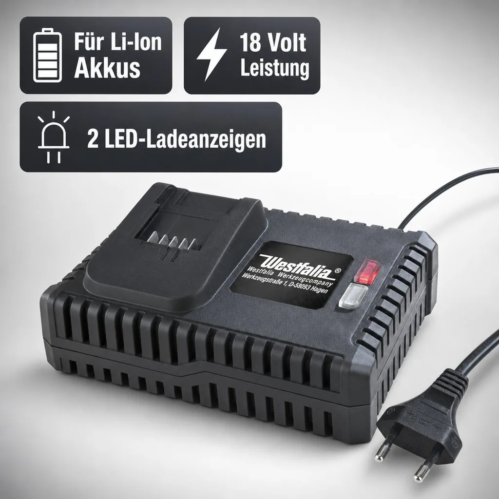 Li-Ion-Akku-Schnellladegerät 4 A, 18 Volt