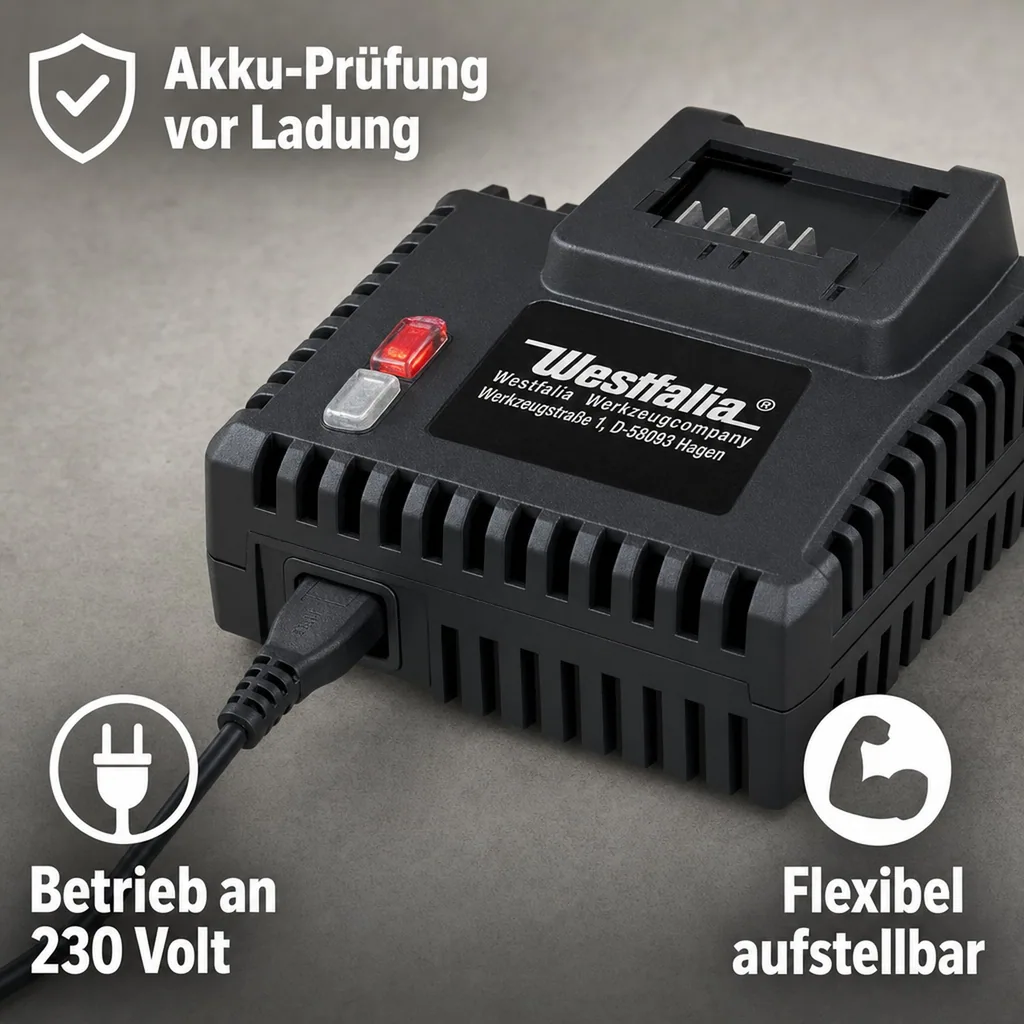 Li-Ion-Akku-Schnellladegerät 4 A, 18 Volt
