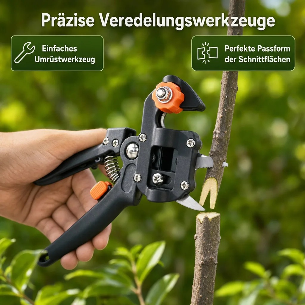 Veredelungs-Set mit 2 Ersatz- Omega- Messern, Umrüstwerkzeug und hochwertiger Aufbewahrungtasche