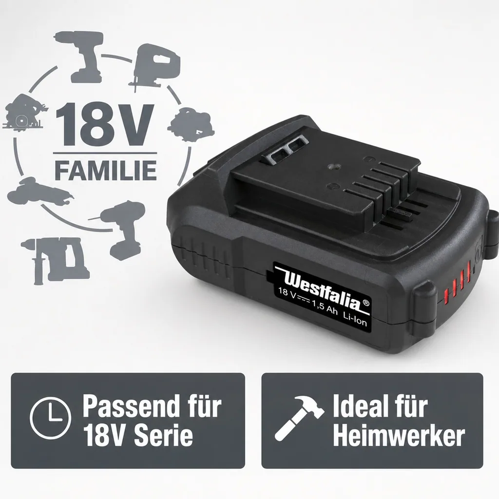 Akku 18 Volt Li-Ion 1,5 Ah