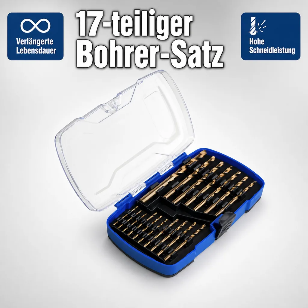 Cobalt-Bohrer-Satz, 17-teilig