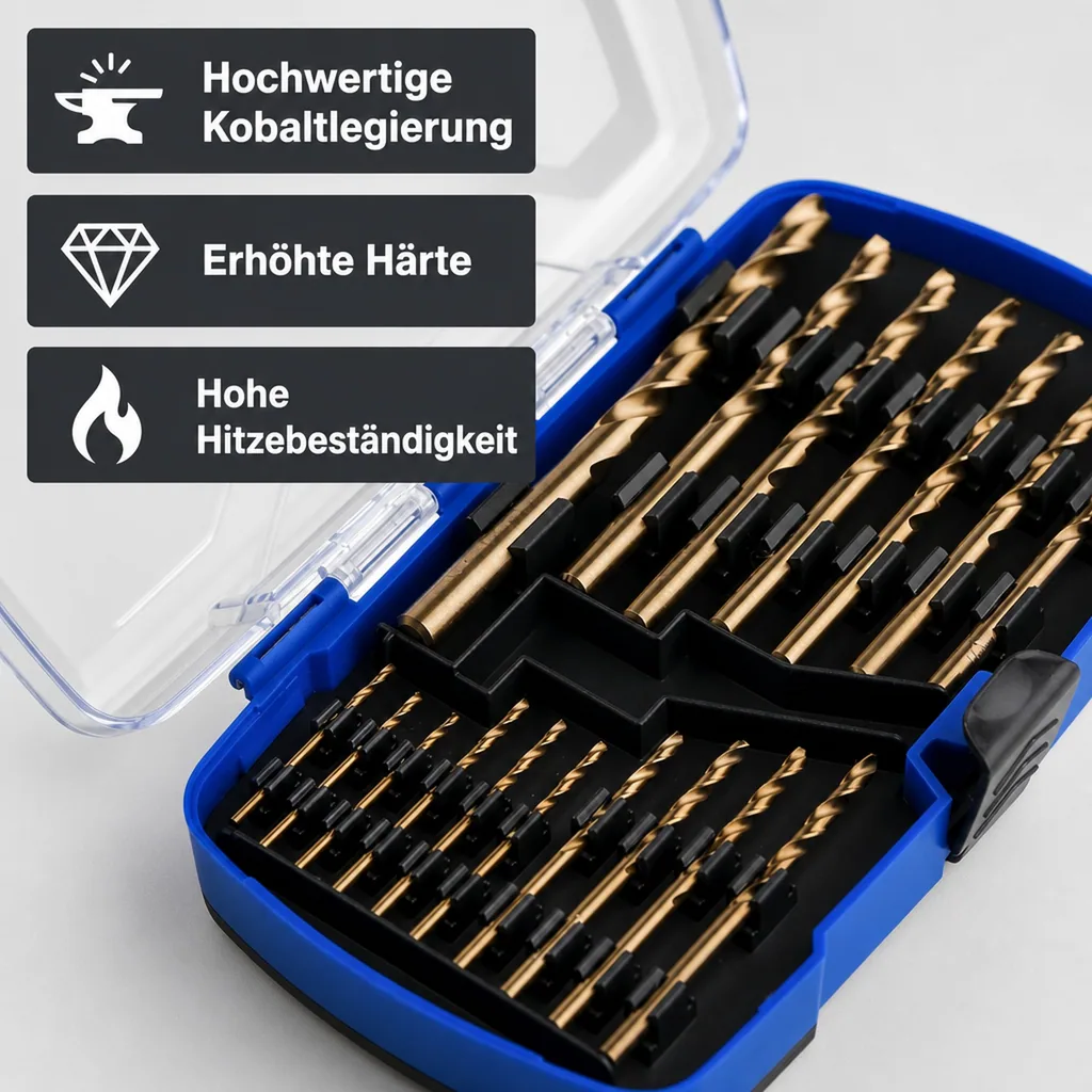 Cobalt-Bohrer-Satz, 17-teilig