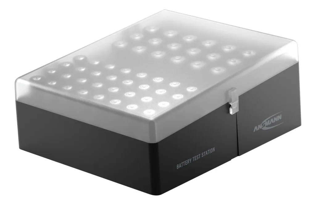 Aufbewahrungsbox für bis zu 56 Zellen, inklusive 52 Batterien