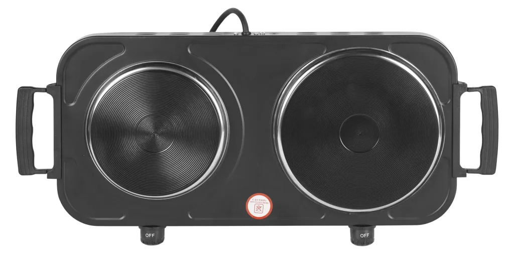 Doppelkochplatte 2000 Watt, schwarz