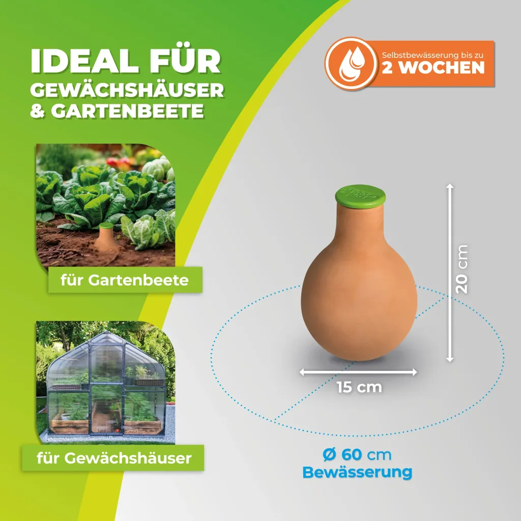 Olla-Bewässerung "Hydro Max" 1 l, Gr. S