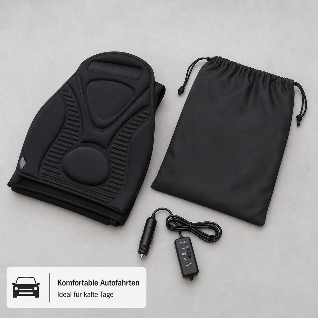 Luxus Velours Heizkissen für KFZ