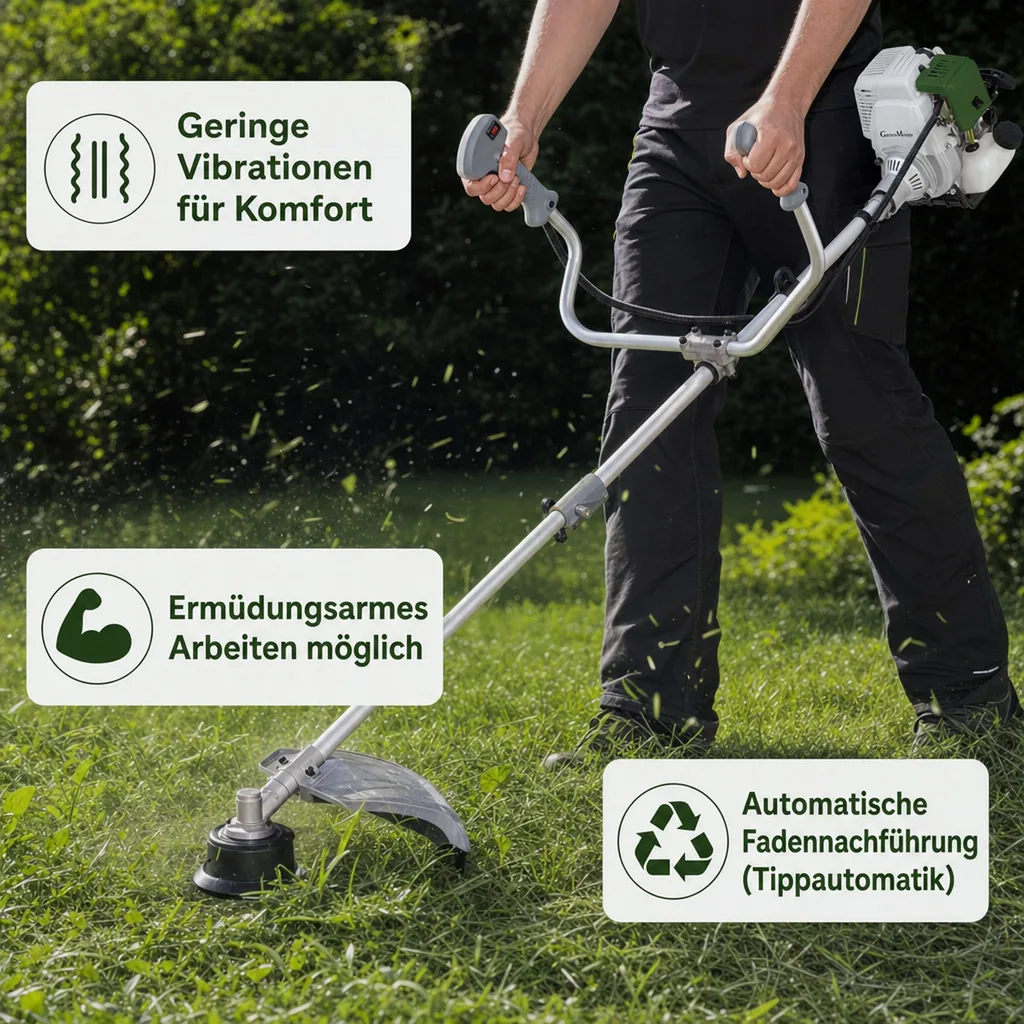 Benzin-Freischneider 4-Takt Motor GM 4T-700 Gartenmeister