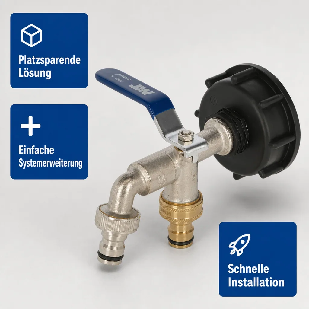 IBC Adapter S60x6, mit 2x Steckverbinder