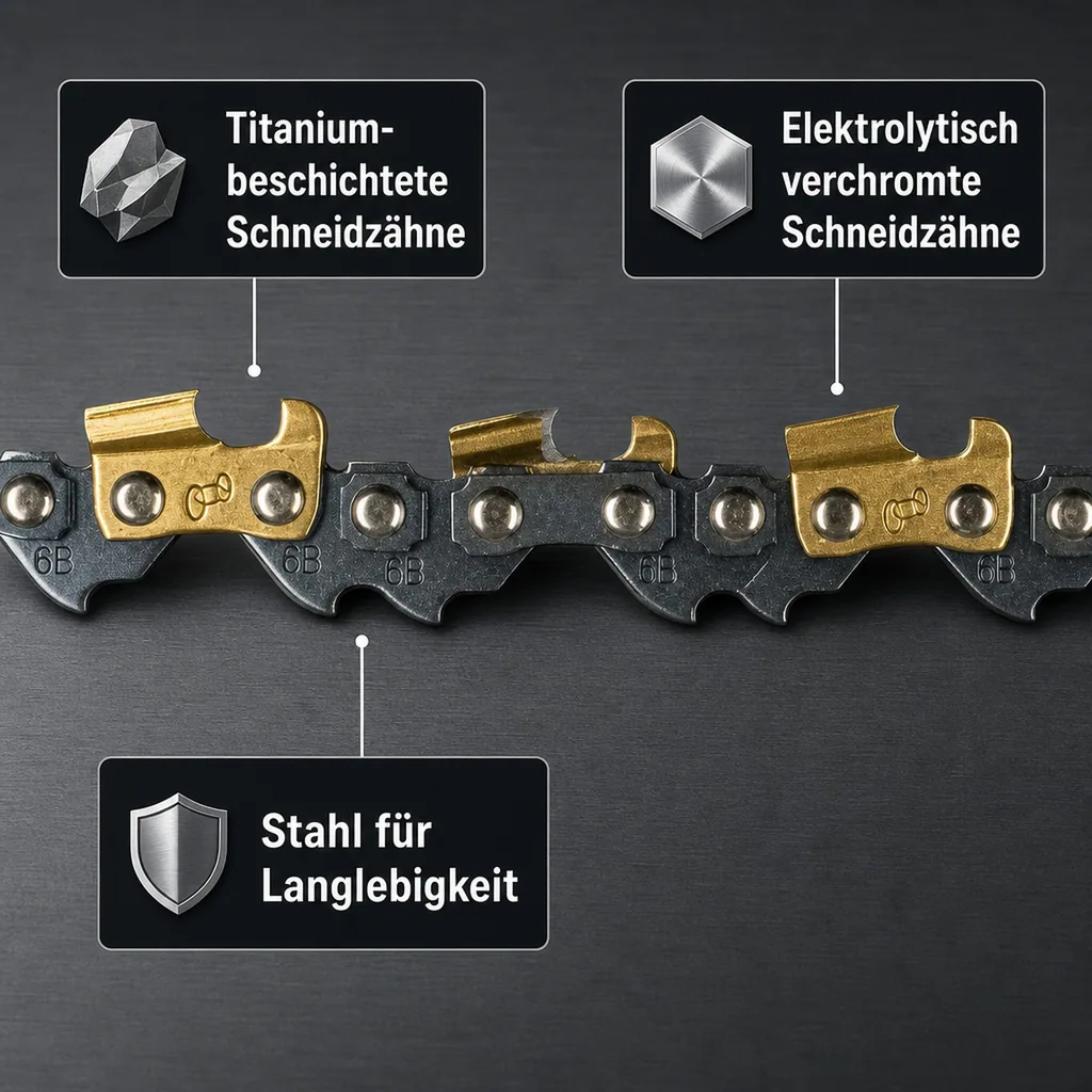 Sägekette mit Titan-Beschichtung, 40 cm