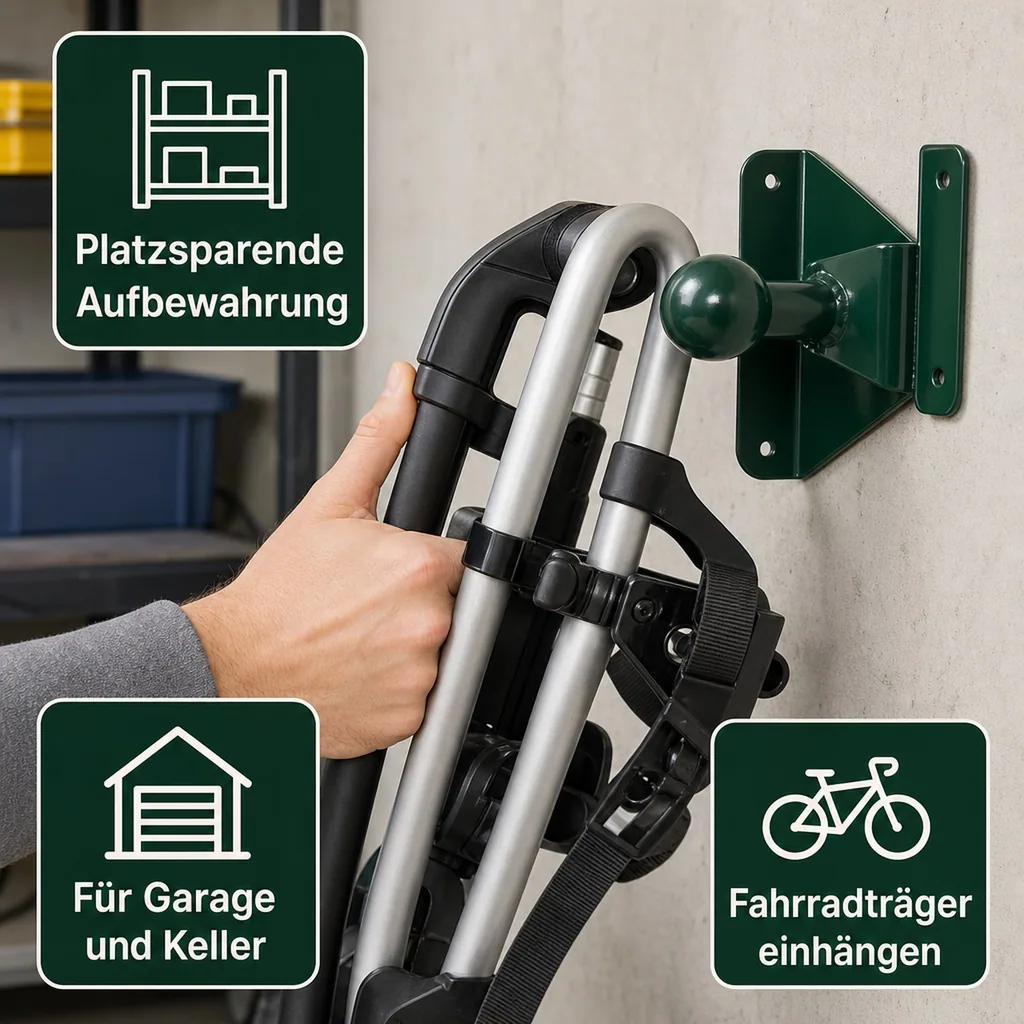 Universeller Wandhalter für AHK Fahrradträger