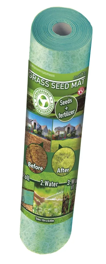 Rasenmatte mit Samen und Dünger, Grass seed Mat