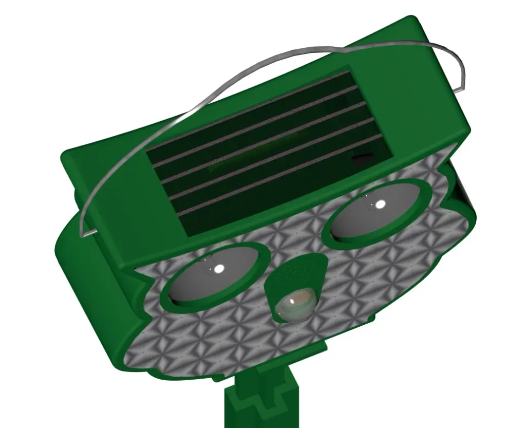 Solar-Ultraschall-Tierschreck "Eule"