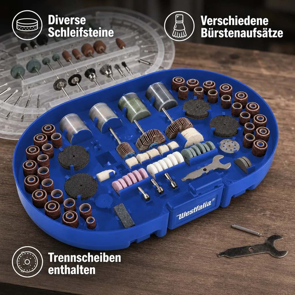 Universal Schleif- Trenn- Polierset 278 tlg.