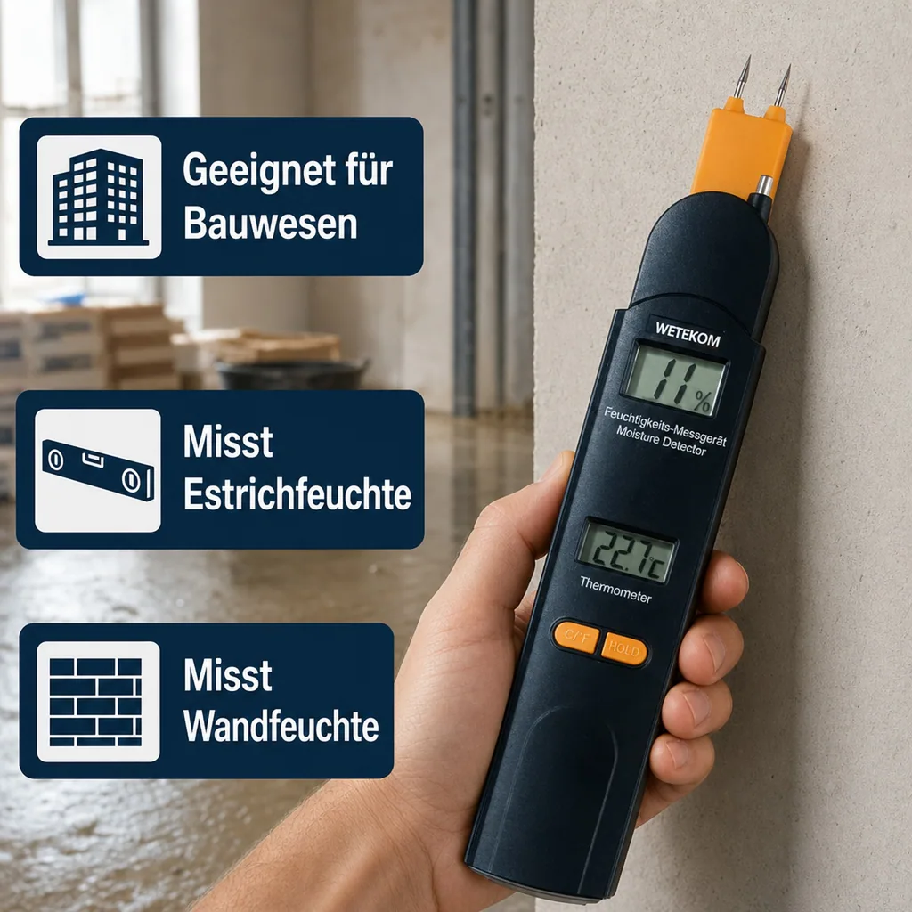 Feuchtigkeitsmesser 0-60% /Thermometer -10 bis +50°C