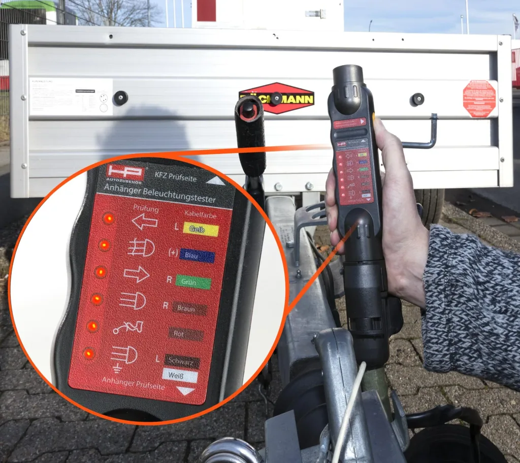 Beleuchtungstester, 12 V mit 7/13 poligen Adapter
