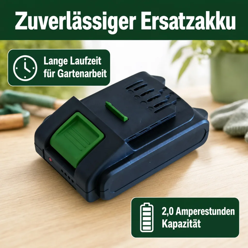 Ersatz-Akku 20 Volt/ 2,0 Ah zu 967329 Akku-Einhandmäher X-Cut "GM-HM 20"
