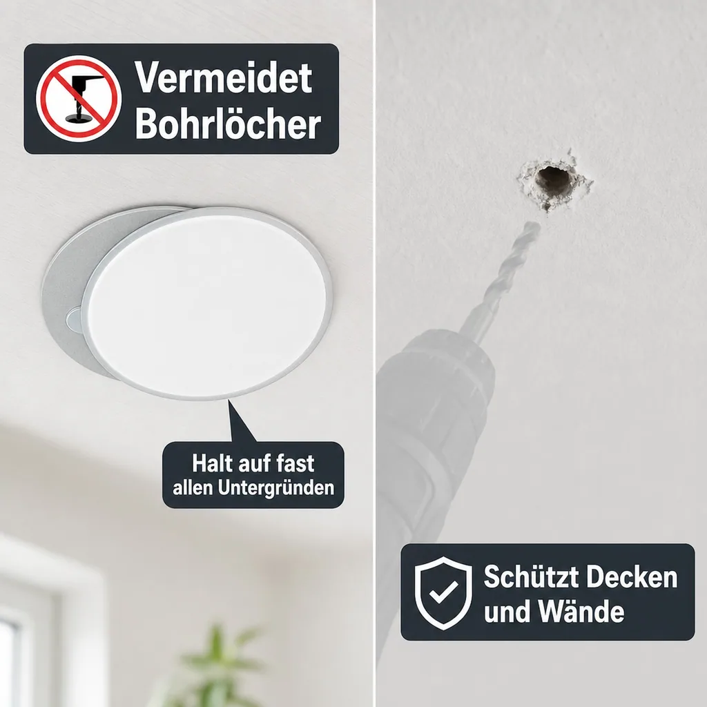 Magnetbefestigung für Gas- und Rauchwarnmelder, 1 Stück