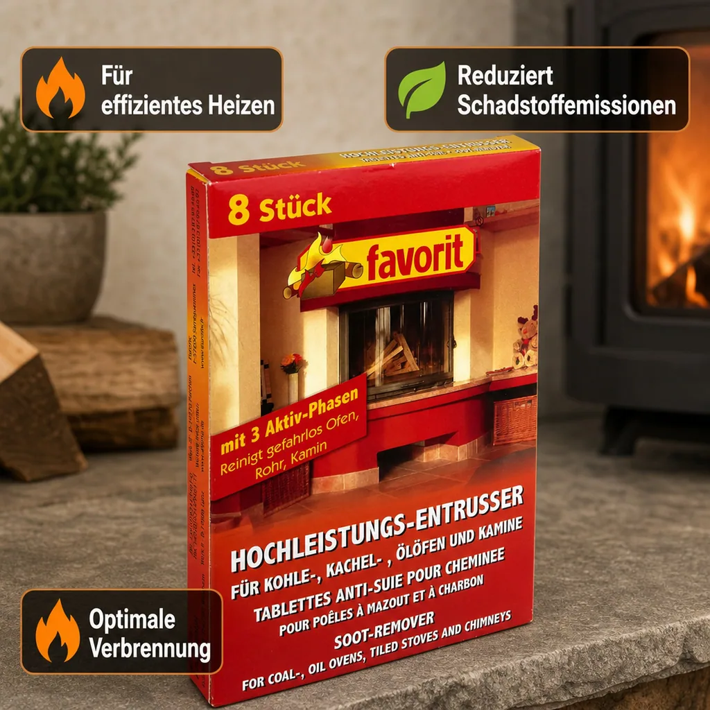 Hochleistungs-Entrußer für Kohle-, Kachel-, Ölöfen und Kamine, 8 Stück