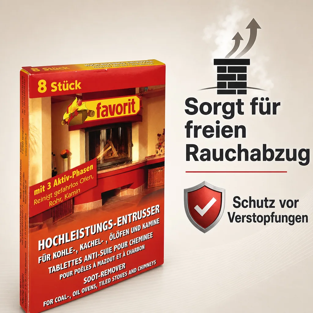 Hochleistungs-Entrußer für Kohle-, Kachel-, Ölöfen und Kamine, 8 Stück
