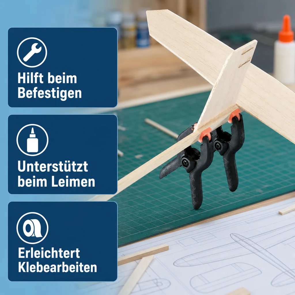 Micro Klemmen Set 10-teilig - 63 mm