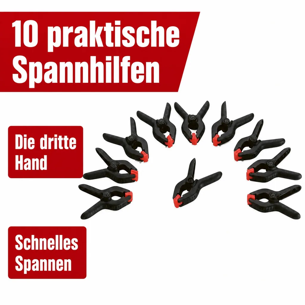 Micro Klemmen Set 10-teilig - 63 mm