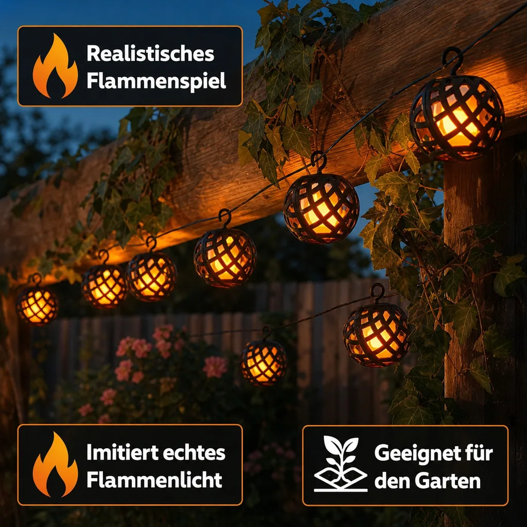 Solar-Lichterkette "Feuerball"