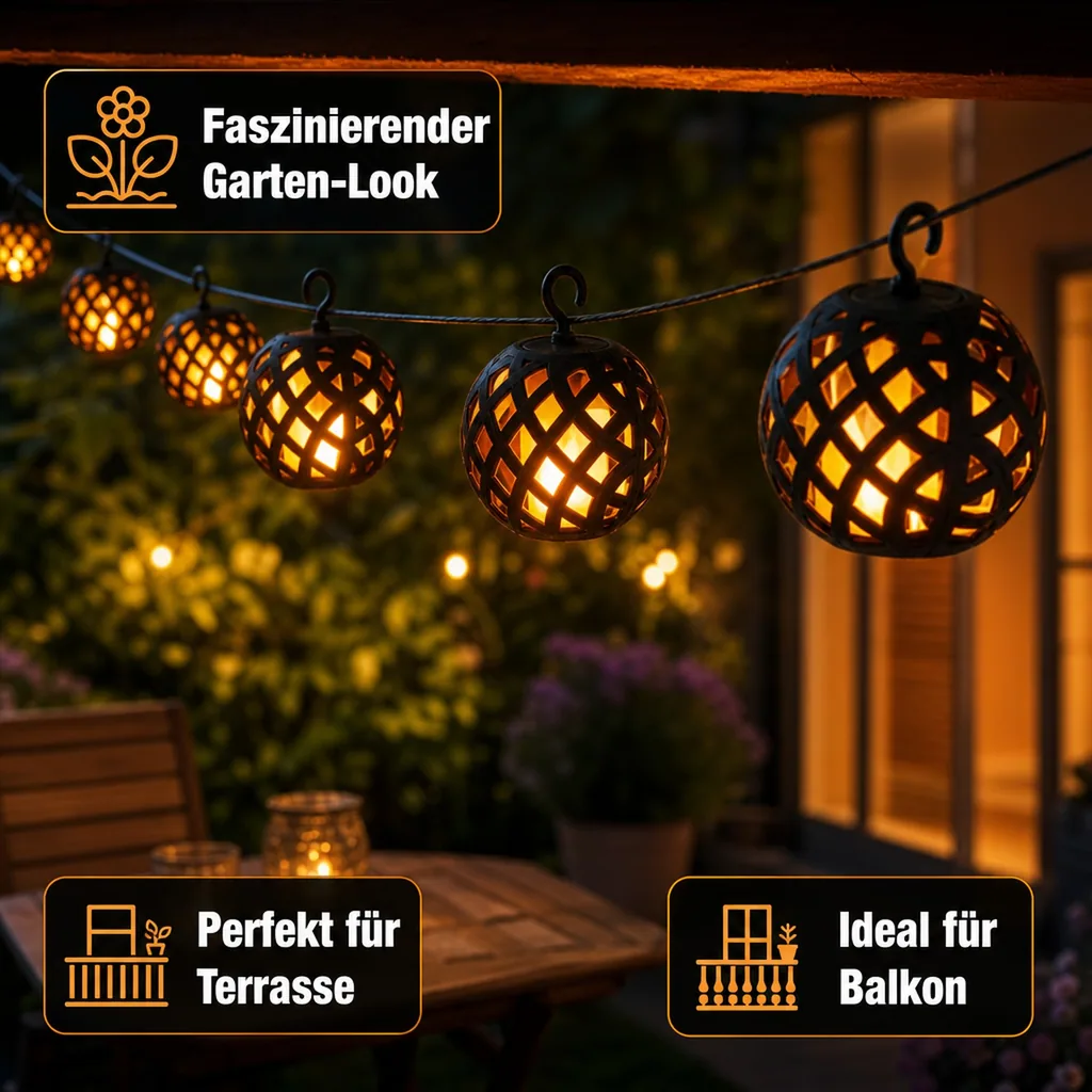 Solar-Lichterkette "Feuerball"