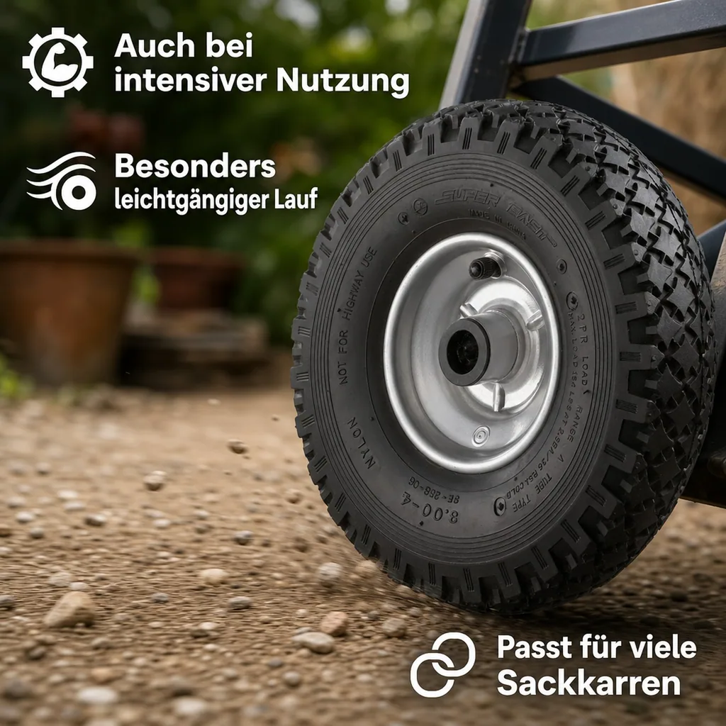 Sackkarrenrad mit Stahlfelge