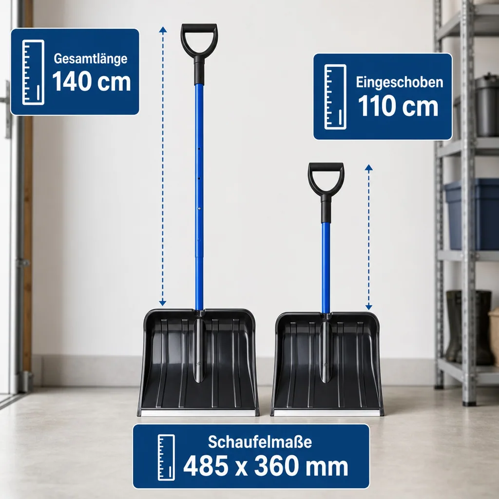 Schneeschaufel teleskopierbar