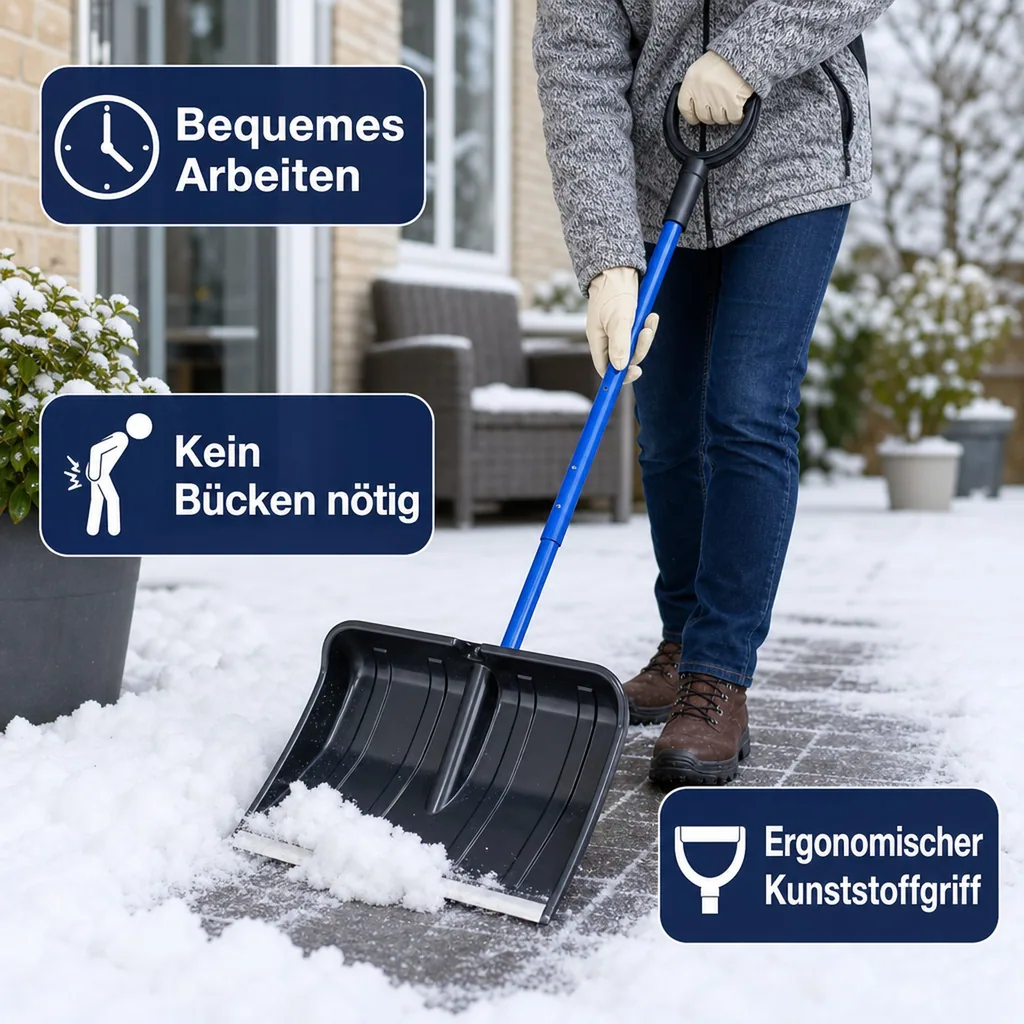 Schneeschaufel teleskopierbar