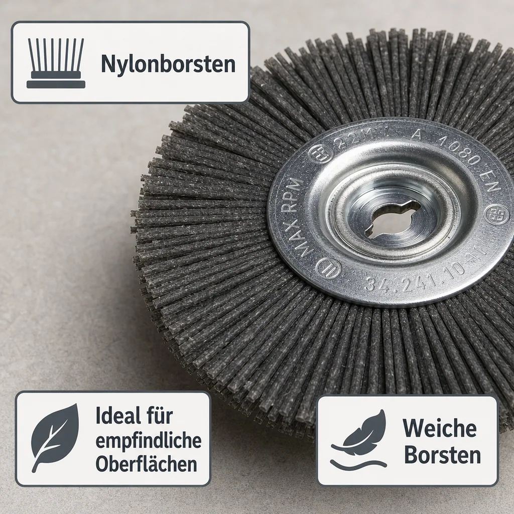 Fugenbürsten, Nylon, 2er Set zu 968744 2 in 1 Fugenturbo mit Fangbox