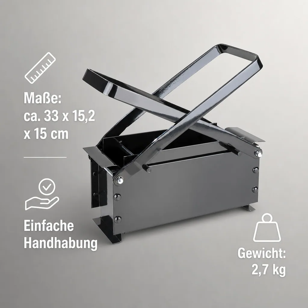 Papierpresse aus Stahl