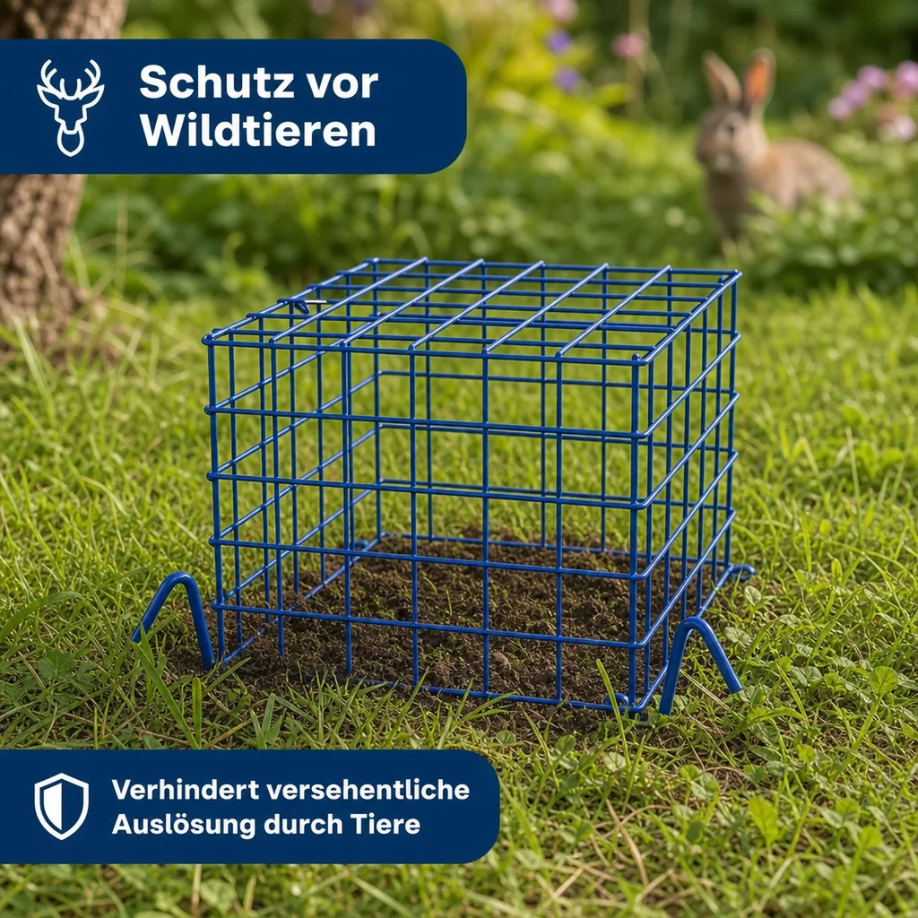 Schutzkorb für Wühlmaus Selbstschussgerät