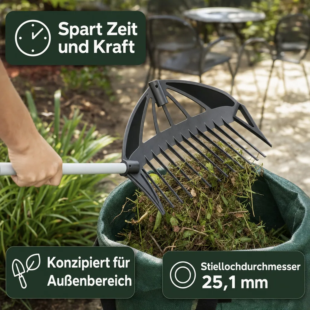 Hof & Gartenschaufel groß 3-in-1 – ohne Stiel
