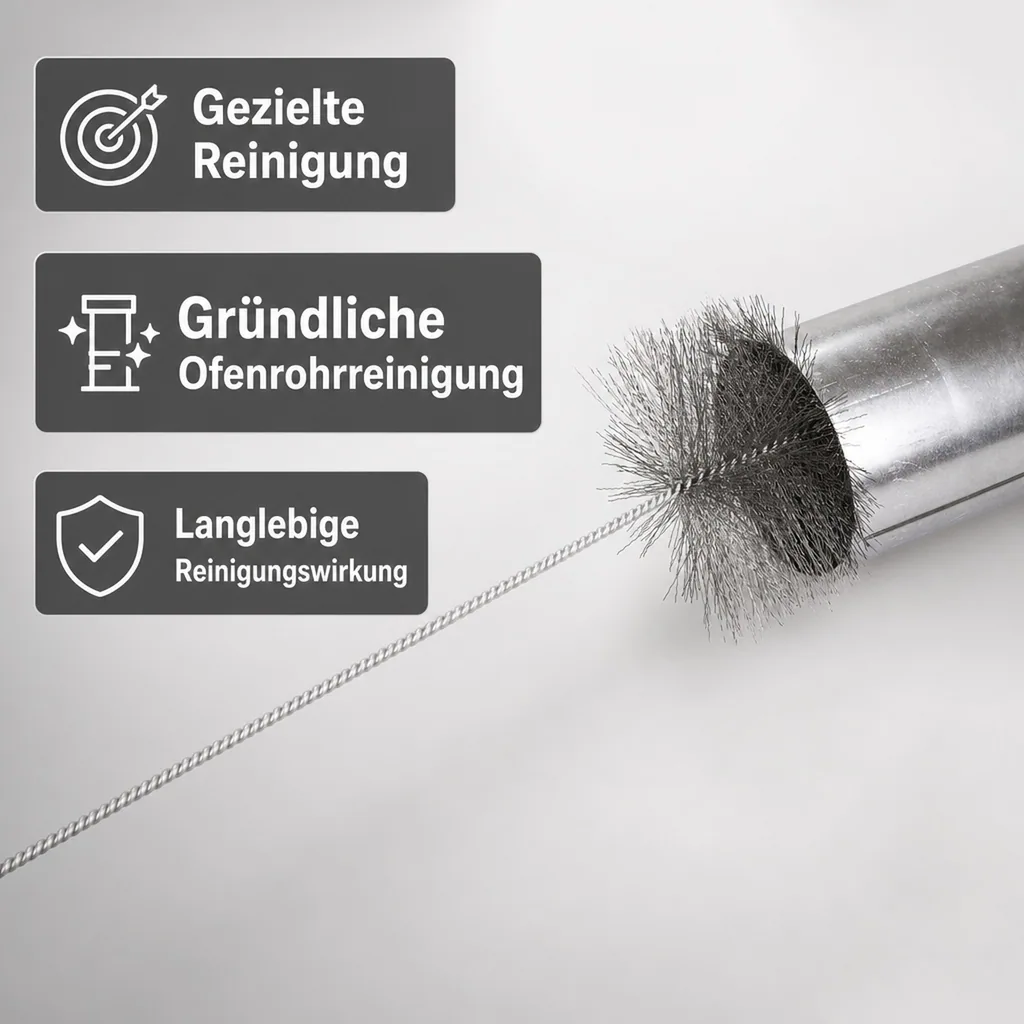Ofenrohrreiniger - Bürste (Stahldraht)