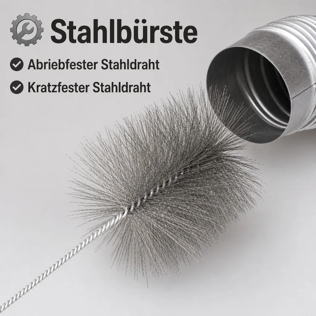 Ofenrohrreiniger - Bürste (Stahldraht)