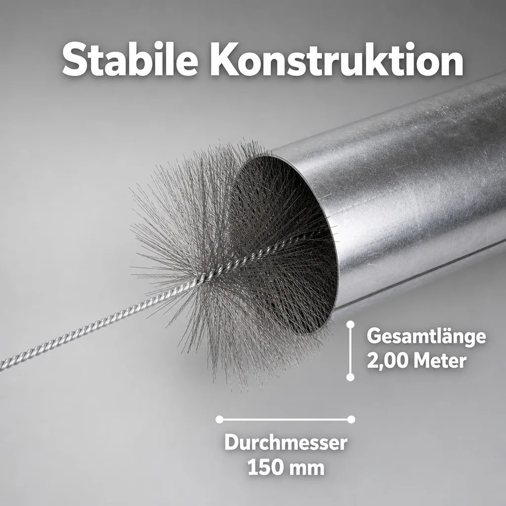Ofenrohrreiniger - Bürste (Stahldraht)