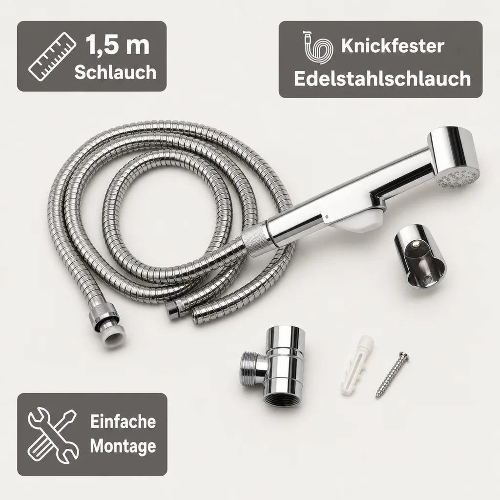 Waschbeckenbrause inkl. Schlauch und Adapter