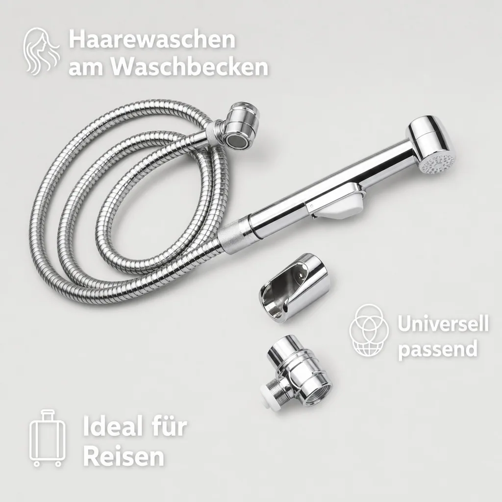 Waschbeckenbrause inkl. Schlauch und Adapter