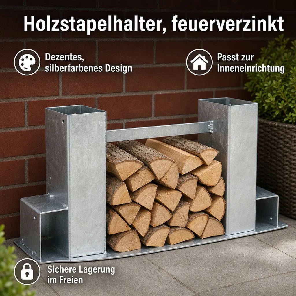 Holzstapelhalter, feuerverzinkt