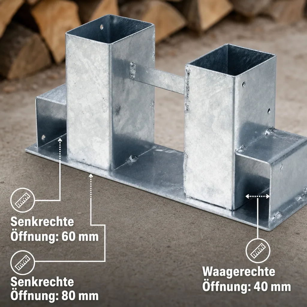 Holzstapelhalter, feuerverzinkt