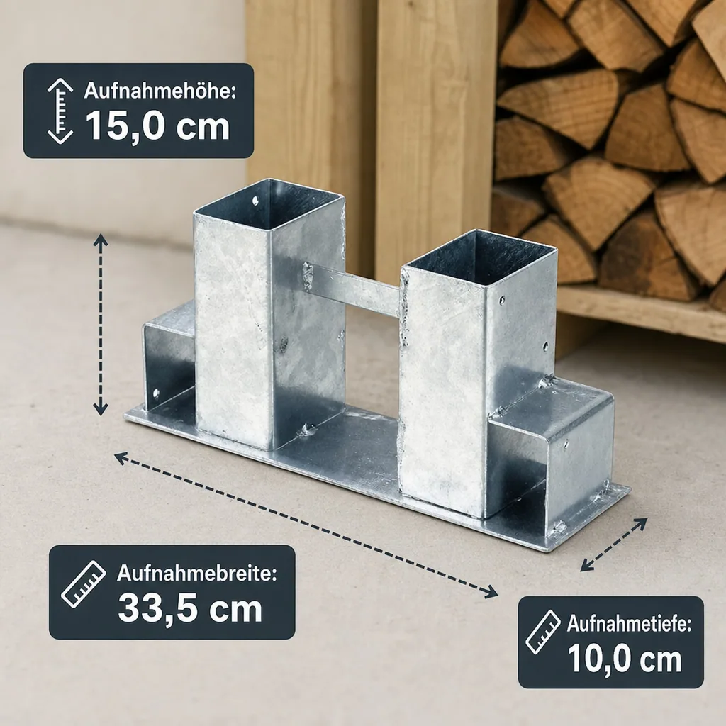 Holzstapelhalter, feuerverzinkt
