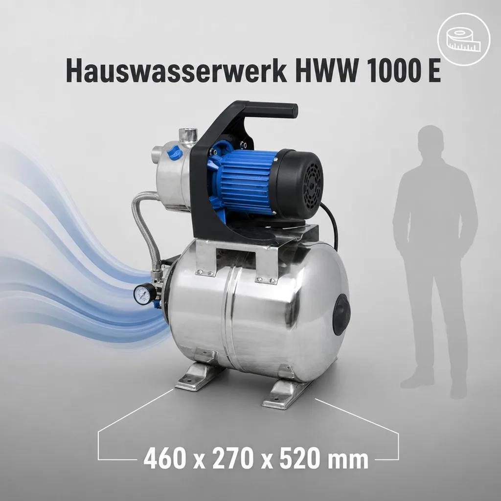 Güde Hauswasserwerk HWW 1000 E mit Thermoschutz