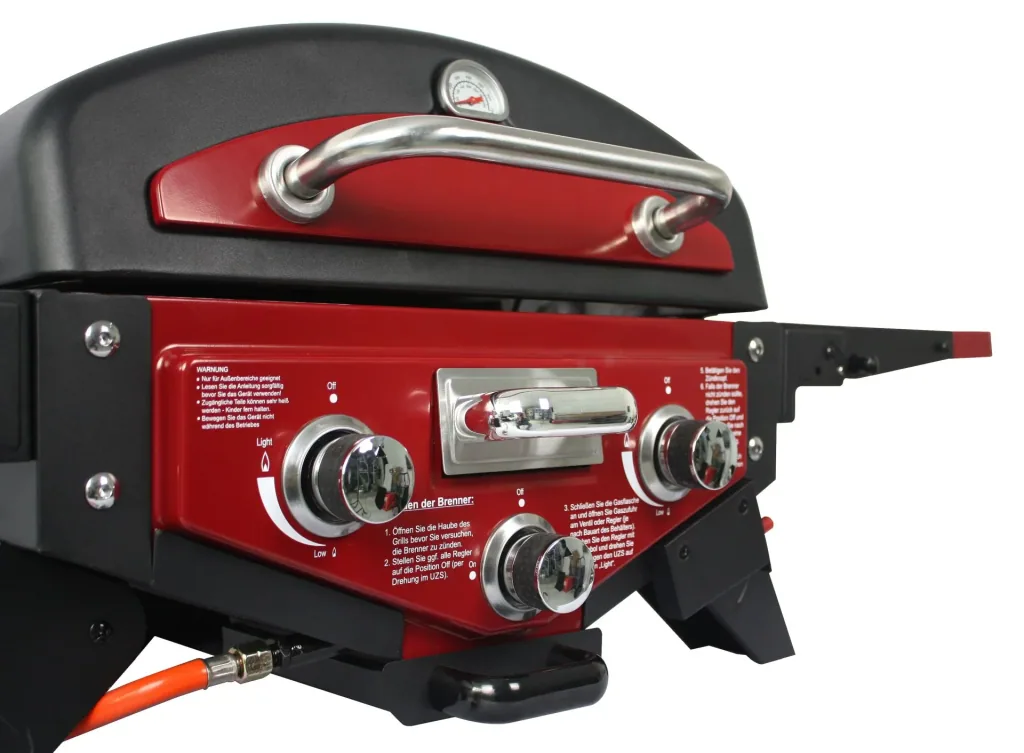 Tischgasgrill "Medison" rot