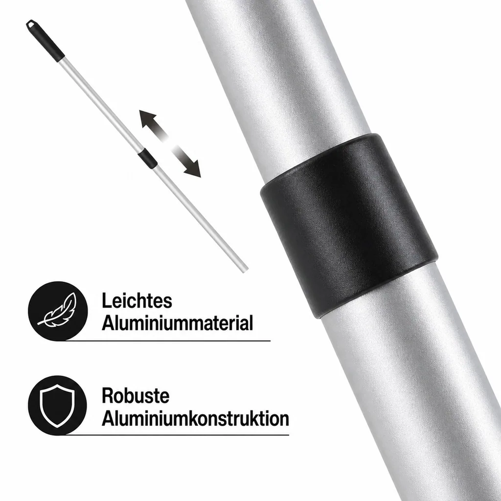 Aluminium- Teleskopgriff 120 cm zu Art.922152