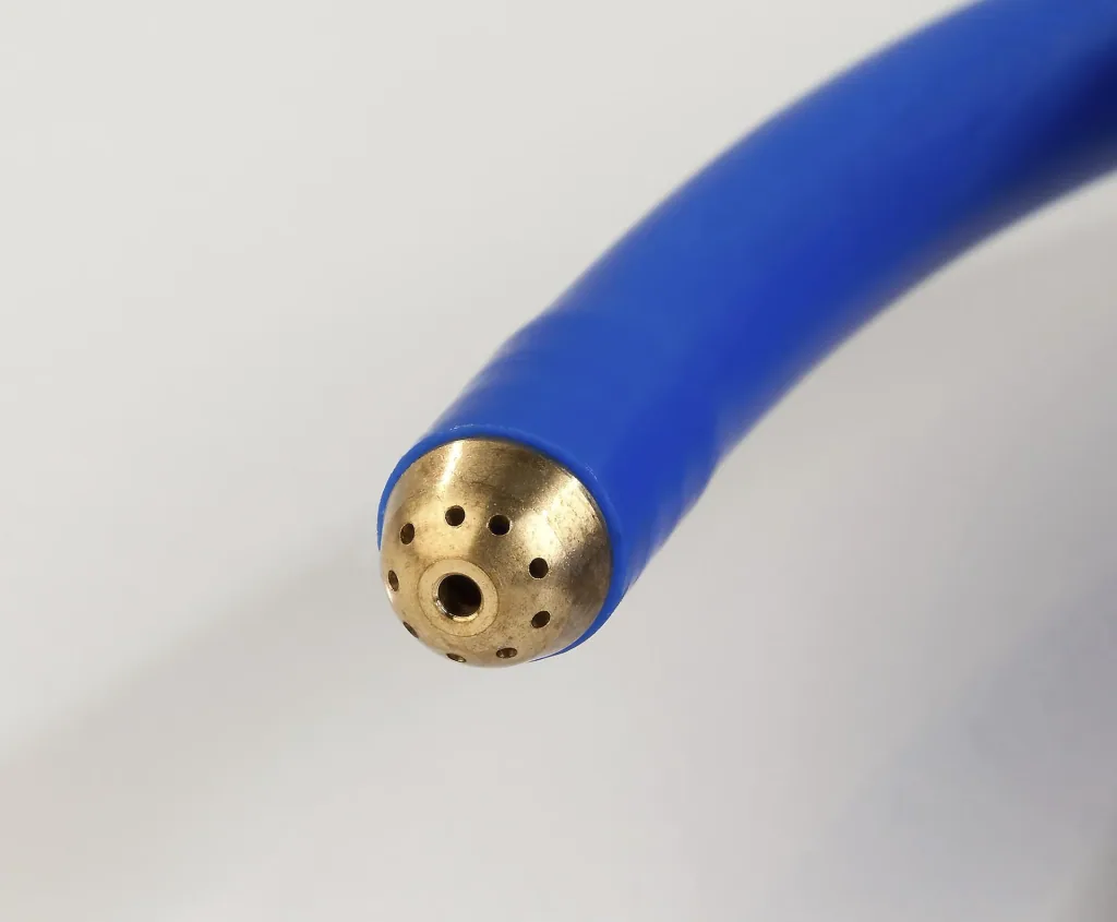 Rohrfrei-Schlauch „Rohrfrei-Power“, mit Düse, 2,5 m, Blau/Gelb