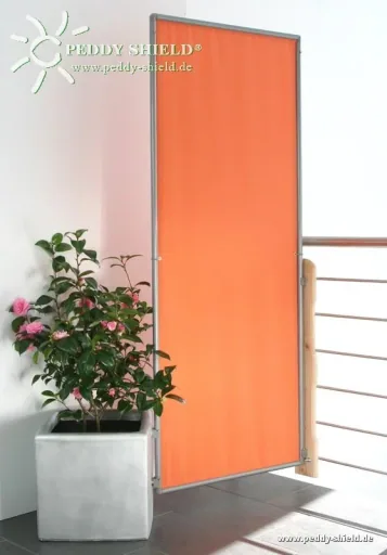 Paravent Sicht- und Windschutz 210x170 cm terracotta