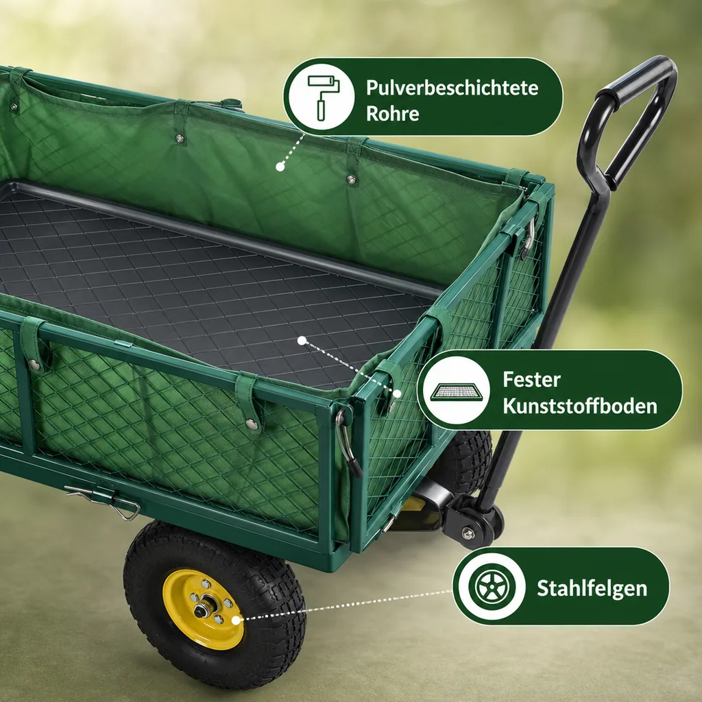 Universal Gartentransportwagen - vielseitig einsetzbar
