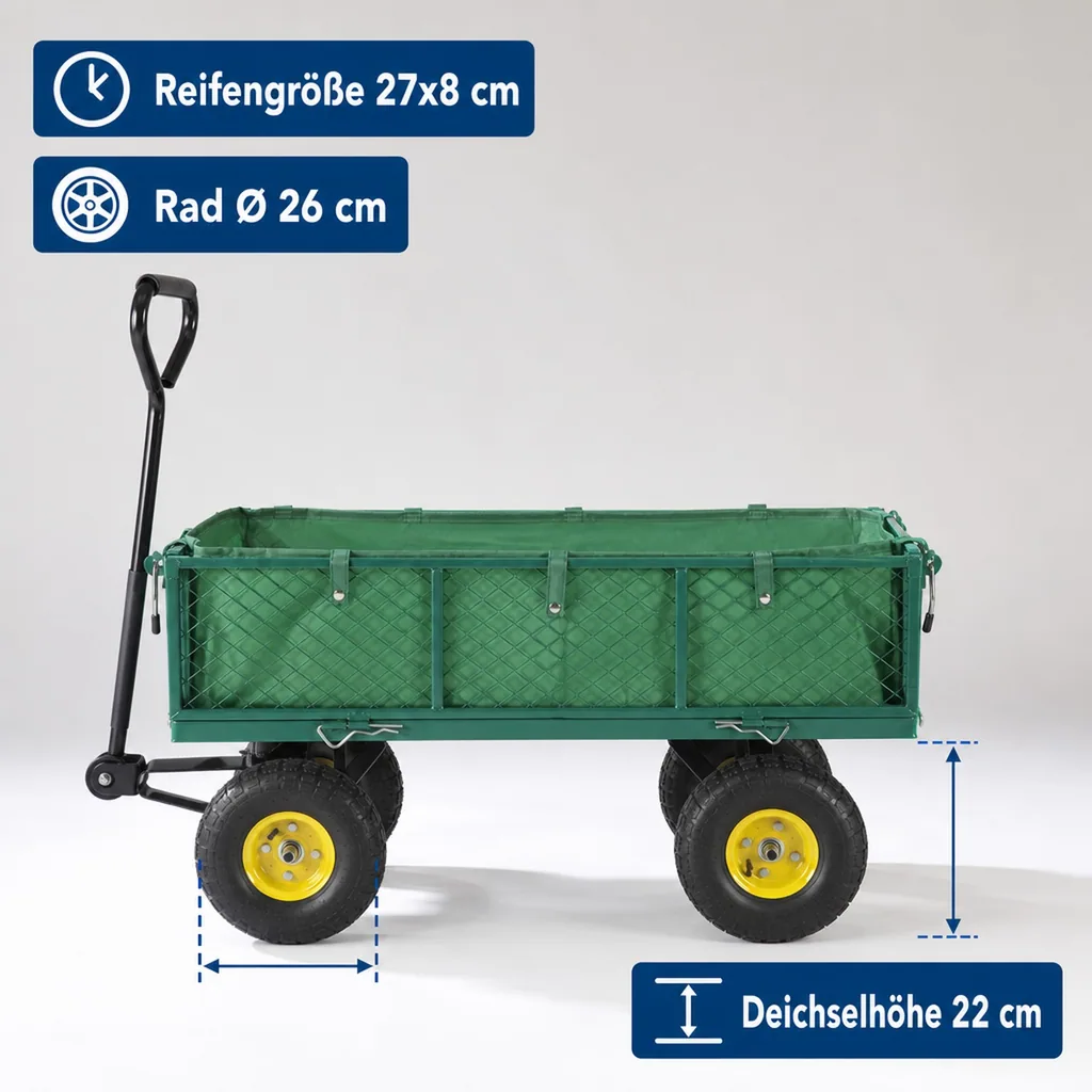 Universal Gartentransportwagen - vielseitig einsetzbar